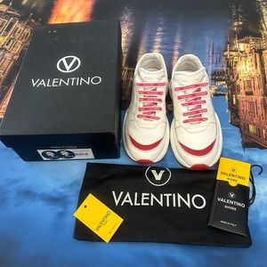 Valentino Miriam Leather Chunky Sneakers